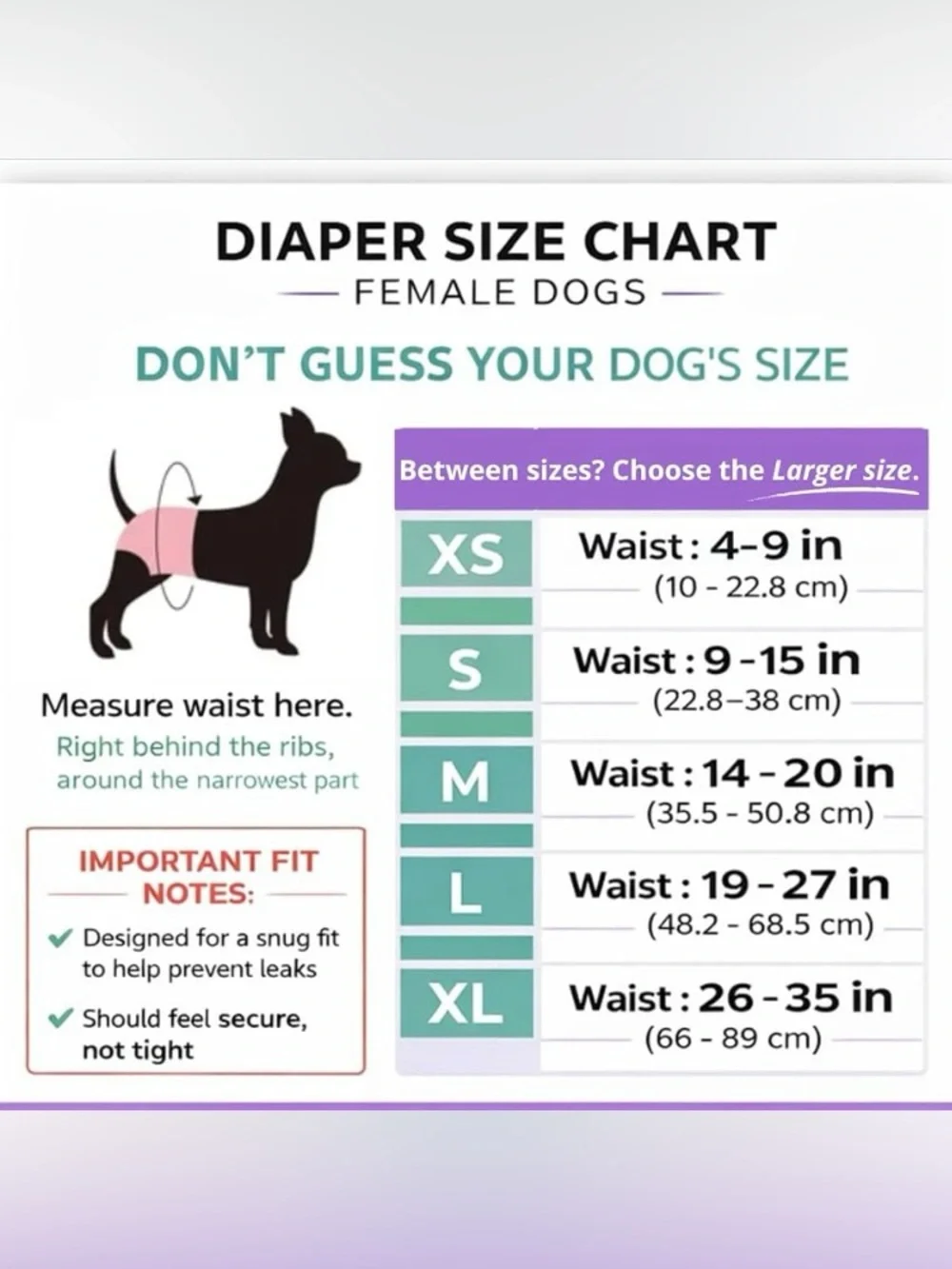 PETTING IS CARING Dog Diapers Washable & Reusable Female and Male